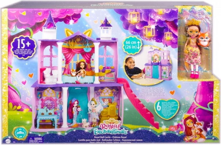Enchantimals Royal Palace – playset with doll and fox