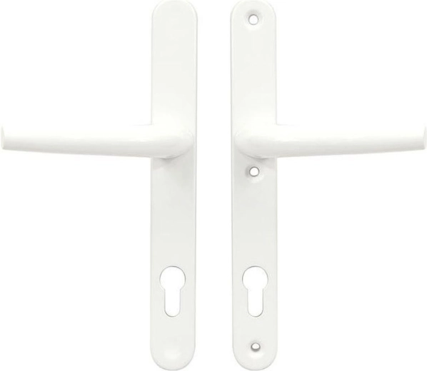 Ferrure pour porte en plastique poignée/poignée 92 mm blanche RICHTER
