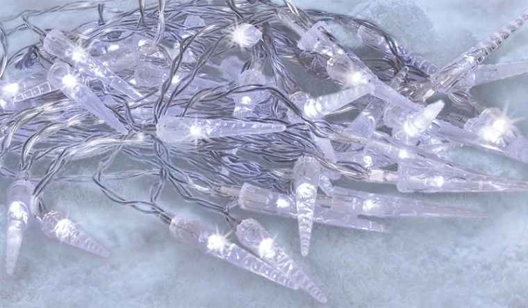 Glaçons LED d'extérieur Solight avec 50 LED, minuterie et 8 fonctions