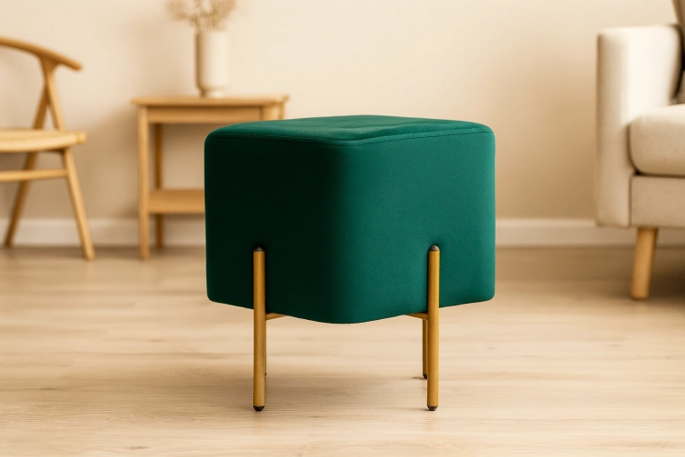 Gold metal legs with stable support