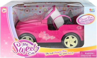Plastic poppenauto 30 cm