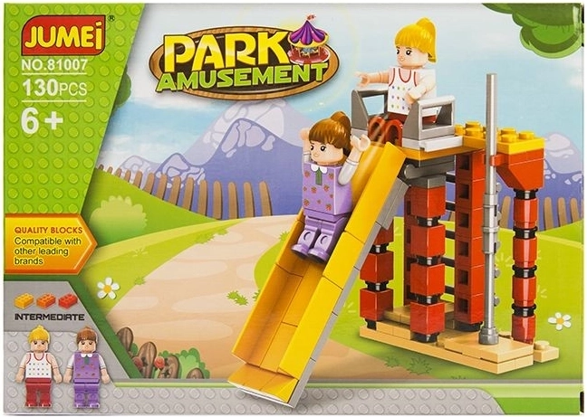 Jumei Baukasten Freizeitpark 130 Teile (25 × 18 cm) - 1 Stück
