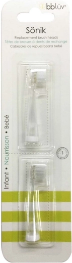 Replacement brush heads for the BBLÜV Sönik toothbrush 0–18 months (2 pcs)