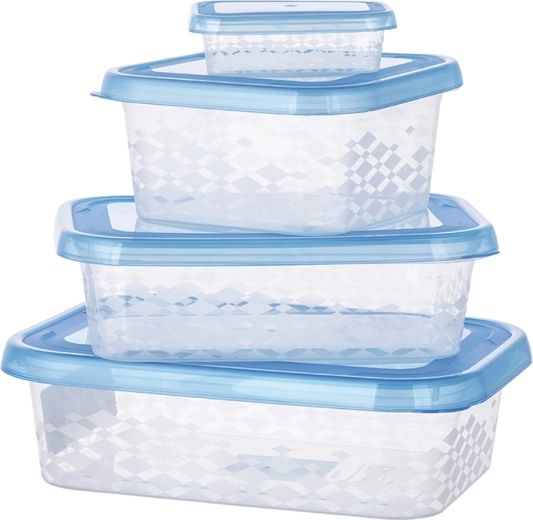 Boîte alimentaire carrée Blue Box 0,8 l