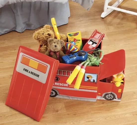 Große Kapazität für Spielzeug und Bücher