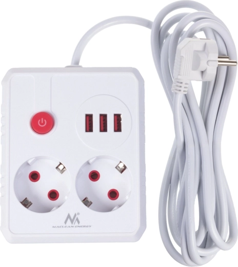 Two sockets + three USB in one body