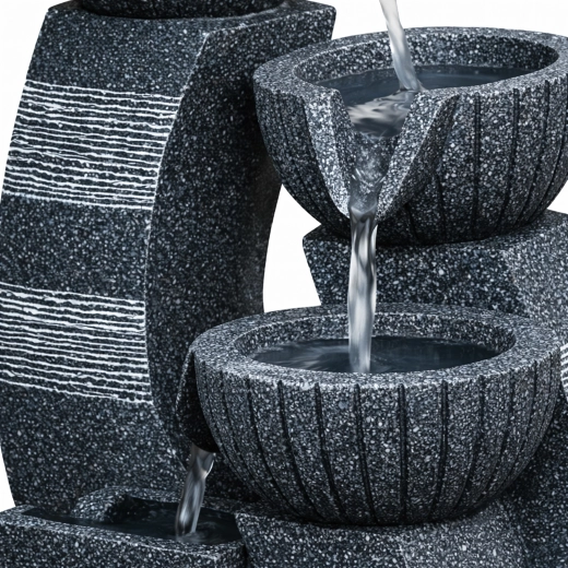 Ontspannende cascaderende waterstroom