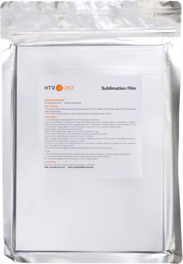 Film de sublimation HTVRONT A4 transparent (21 × 29,72 cm)