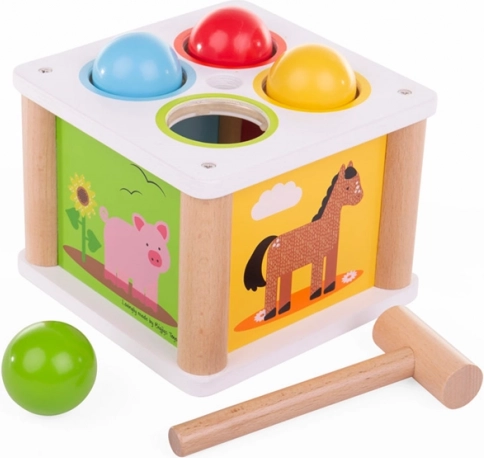 Bigjigs Baby Wooden Hammering Bench Farm