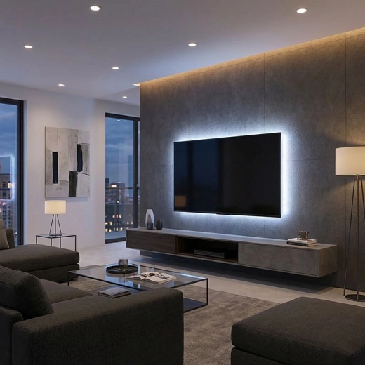 Gelijkmatig COB-licht voor een modern interieur