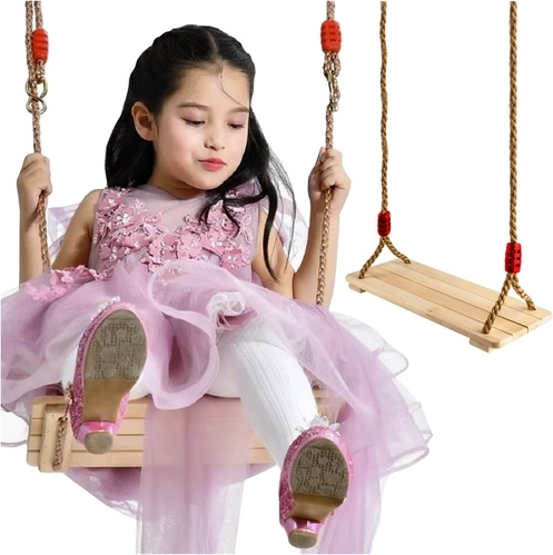 Wooden swing for children for home and garden
