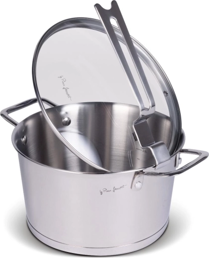 Lamart Edelstahl-Kochtopf mit Deckel Conic 20 cm, 3,2 l