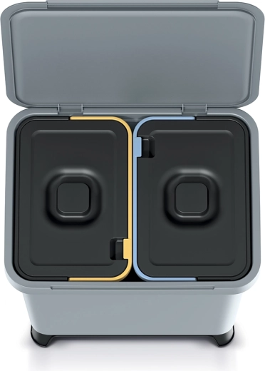 Zwei separate Behälter 2×10 l für einfaches Sortieren