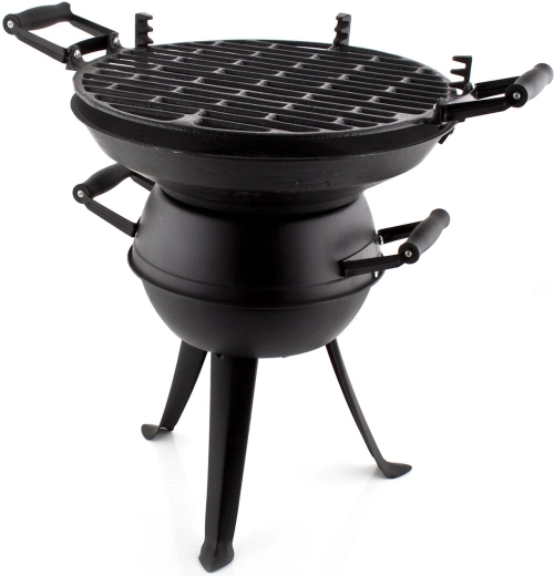 Soudek Grill 36 cm – cast-iron fire bowl, black