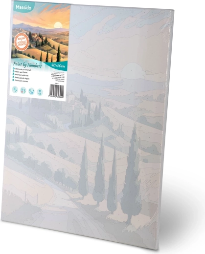 Ready to paint: stretched canvas with underpainting