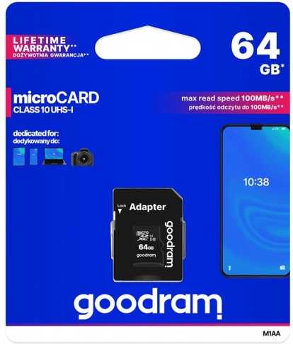 Memory card Goodram microSD 64GB