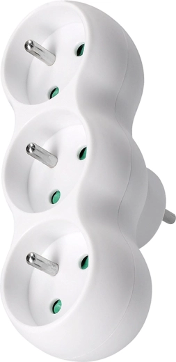 Solight stekkerdoos met 3 stopcontacten, wit