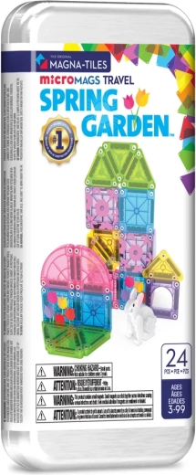 Magna-tiles microMAGS magnetische reisbouwset Lentetuin (24 delen)