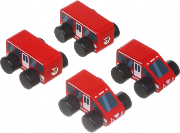 Wooden Train Express with Magnets - 4 Piece