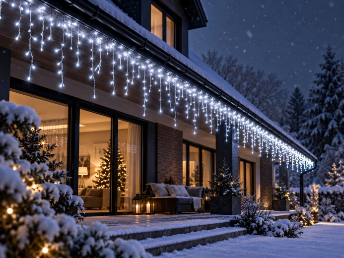 Impressive icicle lighting effect