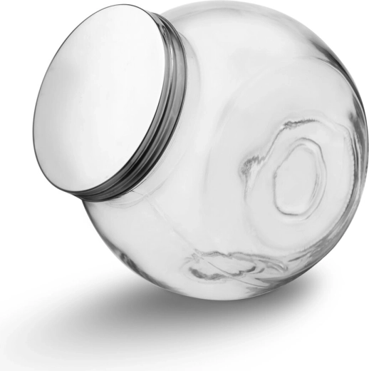 Bocal en verre avec couvercle en inox 0,5 l