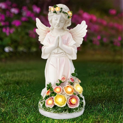 Solar LED lighting with a warm glow