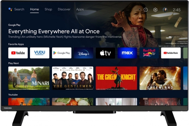 téléviseur 32" Toshiba avec Android TV, HDR10 et Dolby Audio