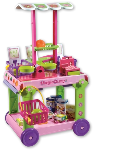 Androni mobile market with 30 accessories, height 85 cm