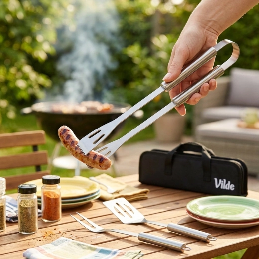 Longs manches pour un barbecue en toute sécurité