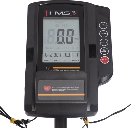 LCD console with heart rate and extra functions