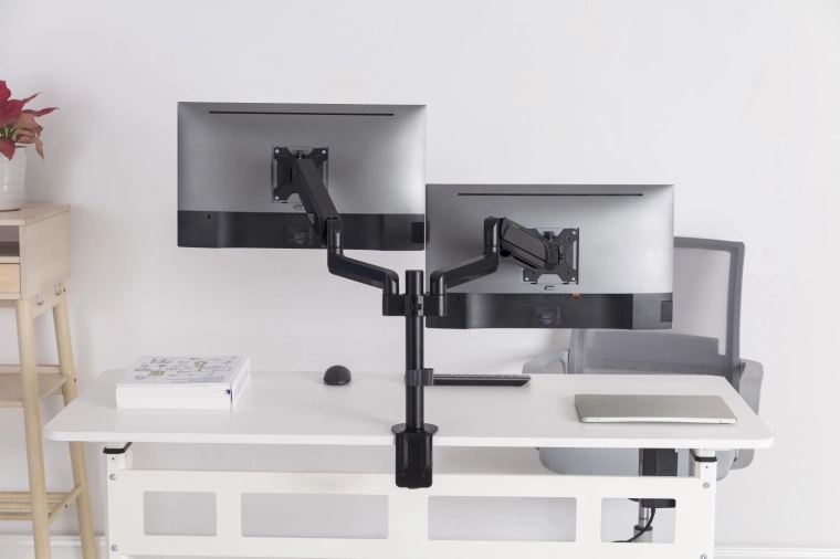 Ergonomische positie van de schermen