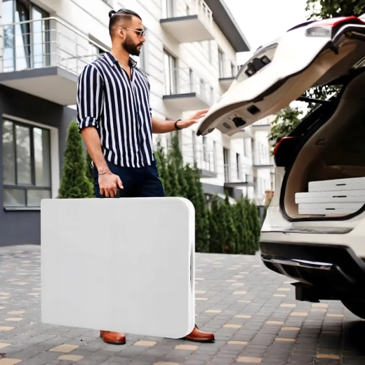 Zum Koffer mit Tragegriff zusammenklappbar