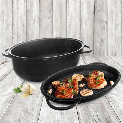 2-in-1: deksel als grillpan