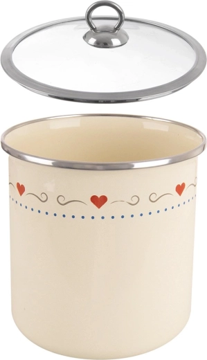 Durable enamelled steel in an elegant design
