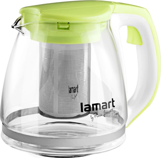 Lamart Verre Glass Tea Pot with Infuser 1.1 L Green