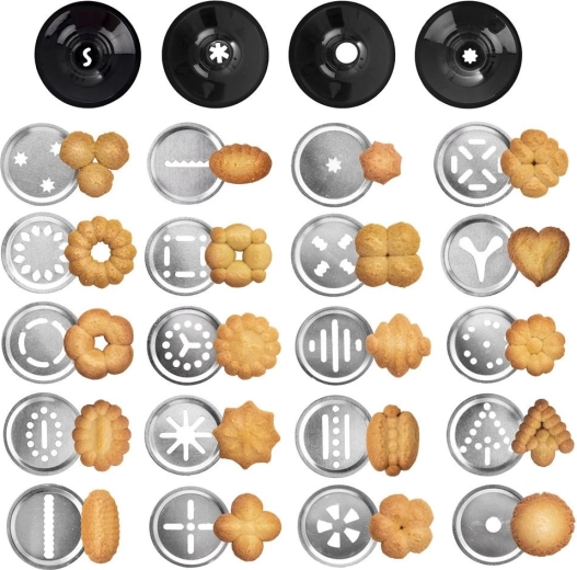 20 interchangeable discs for endless shapes