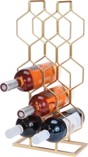 Secure horizontal storage for up to 8 bottles