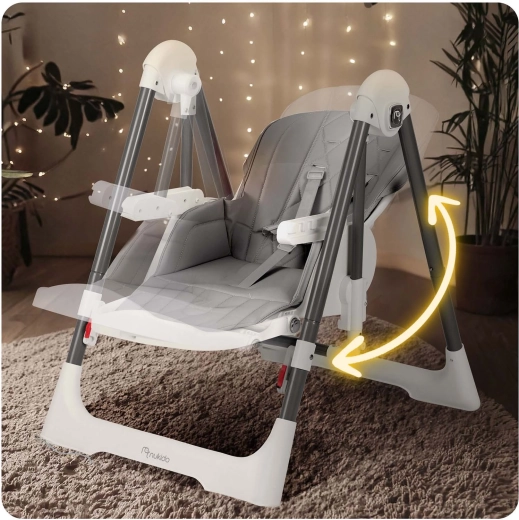 3 en 1 : chaise, transat et balancelle