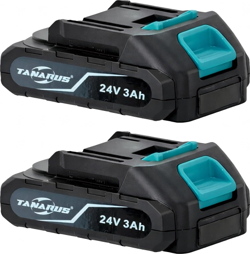 Twee 3 Ah accu’s voor ononderbroken werken