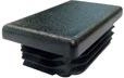 Rechteckiger Stopfen 50 × 20 mm aus LDPE, schwarz (10 Stk.)