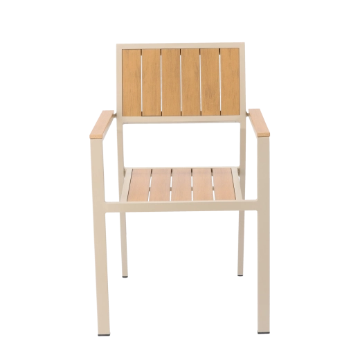 Maintenance-free wood-look slats