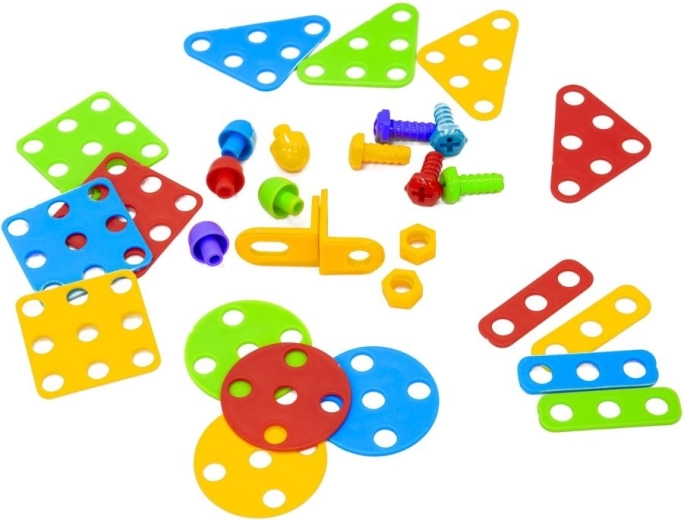 193 pieces and angle connectors for 2D and 3D builds