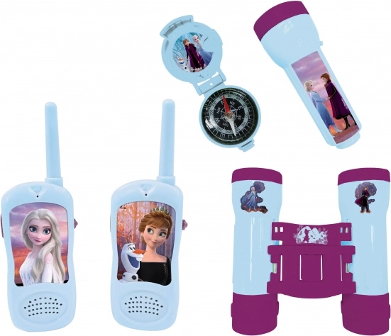 kids' adventure set Frozen kingdom with walkie-talkies, flashlight, binoculars and toy compass