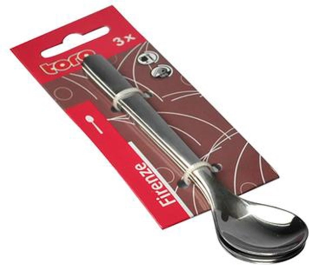 TORO Firenze Teelöffel aus Edelstahl, Set 3 Stk.