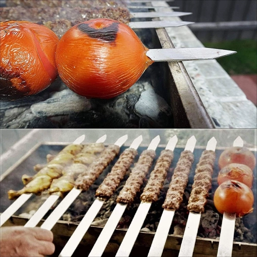 Ideal for kebab, shashlik, and vegetables