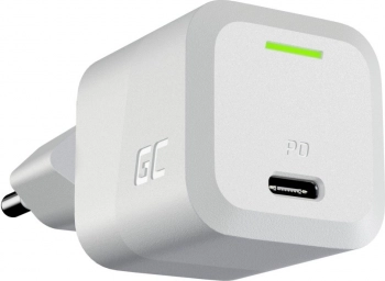 Chargeur Greencell PowerGaN 33 W USB-C blanc