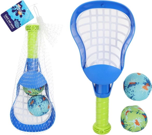 Wurfset à la Lacrosse – Schläger und 2 Bälle