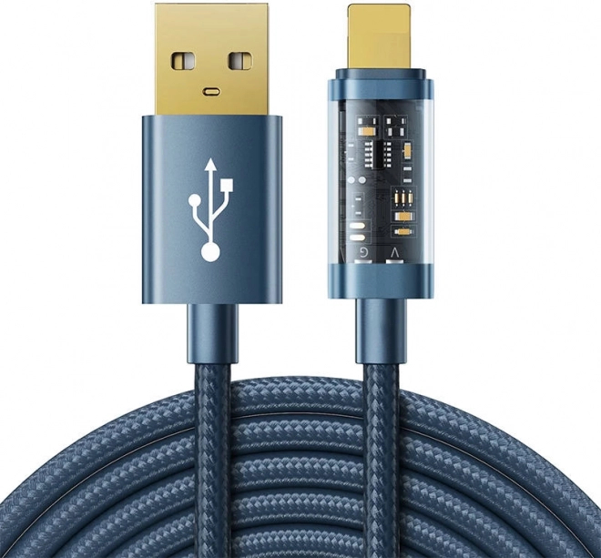Lade- und Datenkabel USB‑A auf Lightning 1,2 m 2,4 A Joyroom blau