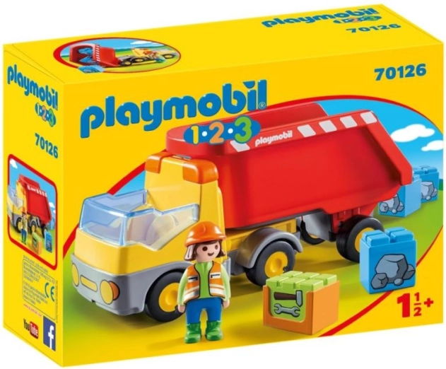 Dump Truck with Construction Worker
