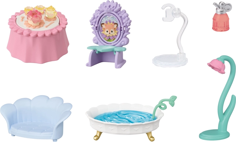 Flower-themed furniture for role play